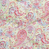 Image of Double Vintage Yellow Paisley Eiderdown