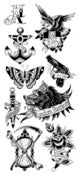 Image of Random Bastards x UÅ x Red Dragon - Water Tattoo Sheet