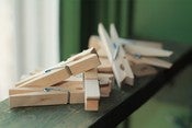 Image of Natural Wooden Clothespins