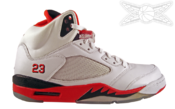 Image of Air Jordan 5 Fire Red Retro