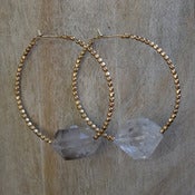 Image of Quartz Nugget Hoop