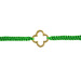 Image of Friendship Bracelet with Clover in Gold
