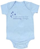 Image of Baby Onesies - "I Am Meant for Amazing Things" (BLUE)
