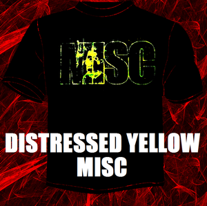 Image of THE MISC BERTSHIRT (DISTRESSED YELLOW LOGO)