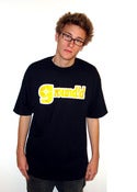 Image of Groundid Logo Tee Black/Yellow Color