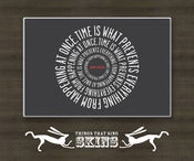 Image of Laptop Skins - Einstein Time (black, grey, mustard, turquoise)