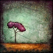 Image of "Horizon Tree Peace 1 Green" <br> Sizes: 4x4", 6x6" & 8x8" 