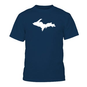 Image of Navy/White - Upper Peninsula T-shirt
