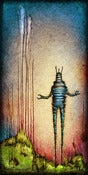 Image of "Drip RobotC 2" <br> Size: 12x6" <br> 2nd photo shows size