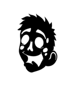 Image of Zombie Boy Head (Family Decal Set 2)