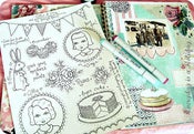 Image of Allie & Amy art journal/scrapbook stickers
