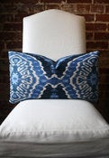 Image of Denim Ikat Lumbar