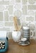 Image of Logpile wallpaper in silver birch