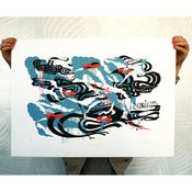 Image of 'Cloud Diving' limited silkscreen print