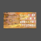 Image of alphabet soup 24 x 40 (original)