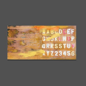 Image of alphabet soup 24 x 40 