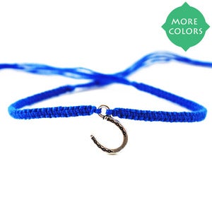 NauticalWheeler Horseshoe Friendship Bracelet in Silver from nauticalwheelerjewelry.com
