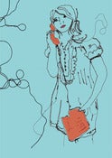 Image of 'KATHERINE ON THE PHONE' NOTEBOOK