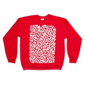 Image of ISOMETRIC RED SWEATSHIRT - LTD EDITION