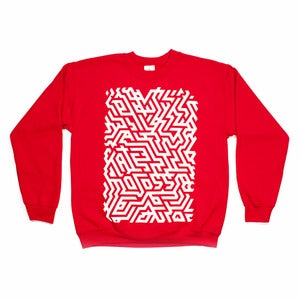 Image of ISOMETRIC RED SWEATSHIRT - LTD EDITION