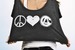 Image of Peace Love Crawl Crop Top