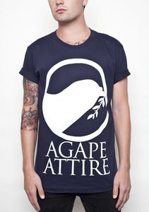 Image of "Logo" on Navy Shirt