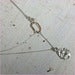 Image of dual length textured pendant necklace