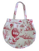 Image of Koala Hotair Balloon toile de jouy Bag (red)
