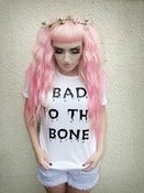 Image of 'Bad to the Bone' Distressed Tee