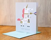 Image of Robo Unicorn - "Happy Birthday" 
