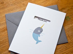 Image of Thank You! (Die Cut) - Narwal