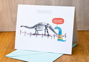 Image of Awkward Dinosaur - "Belated Happy Birthday"