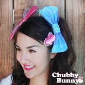 Image of Vinyl Blue Heart Bow
