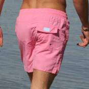 Image of Classic beach shorts - Pale Pink