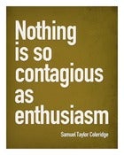 Image of Quotation - Samuel Taylor Coleridge 'Enthusiasm' 10x8 Print