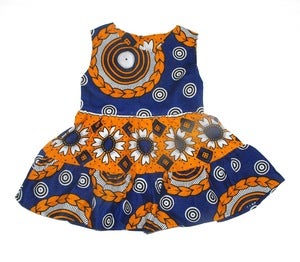 Image of Kenya Sunflower Spot Girls Ruffle Dress