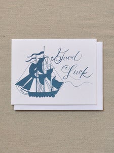 Image of Good Luck Ship Note Card