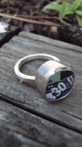Image of chunky silver ring 330