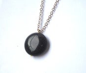 Image of The Whole Of The Moon Pendant (Blue Goldstone)
