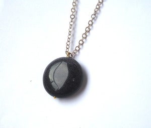 Image of The Whole Of The Moon Pendant (Blue Goldstone)