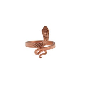 Image of Asenath. Copper Snake Ring
