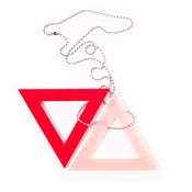 Image of DOUBLE TRI∆NGLE NECKLACE