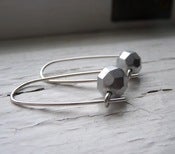 Image of silver box earrings