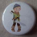 Image of Petit badge Modèle Viking - 37 mm