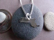 Image of Tiny Massachusetts State Necklace 