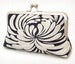 Image of Starburst petals, silk lined clutch bag