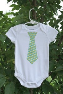Image of Little Man Tie One-piece - Size 6-9M
