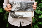 Image of :::smoke clutch: organic, hand-dyed
