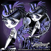 Image of "Audrey" Gothic Victorian Moon Fairy Tube