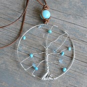 Image of Turquoise Tree Of Life Necklace
